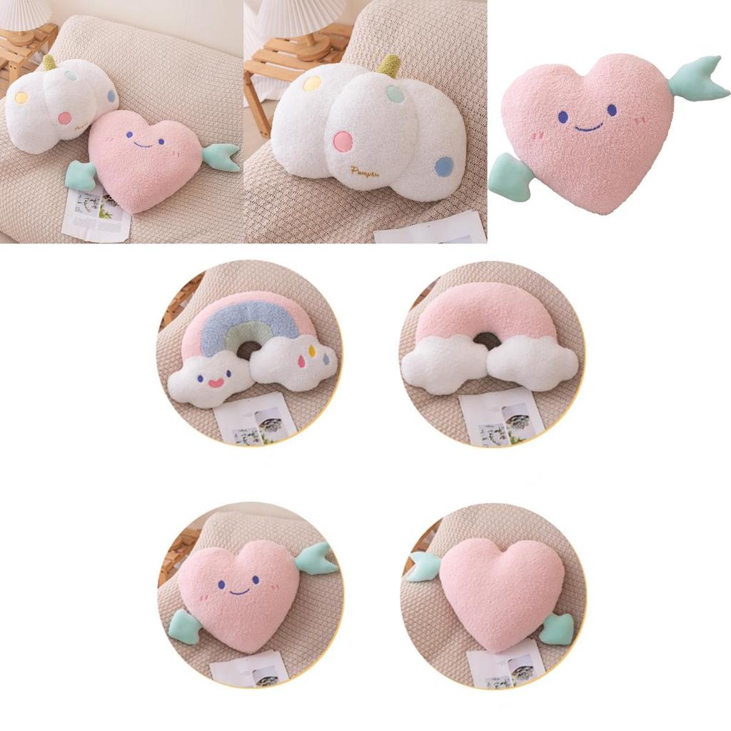 Cute Cloud Shaped Plush Sofa Pillow For Sweet Home Decor Lovely Bedroom And Living Room Backrest Cushion