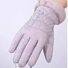 Warm Mitten Soft Plush Gloves Hand Protectors Perfect for Cold Weather Touchable Screen Function for Adults