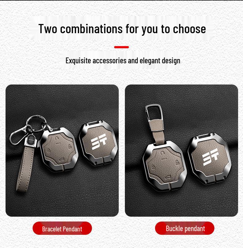 Jetour Traveler Key Case PRO: Luxury Metal Case for Chery Shanhai T2 CDM (24 Models)