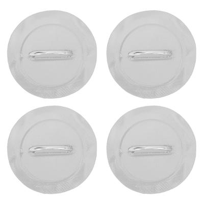 4 Stück Schlauchboot DRing Pad Flicken PVC Langlebig Marine Edelstahl Befestigungsschnalle(Grau )