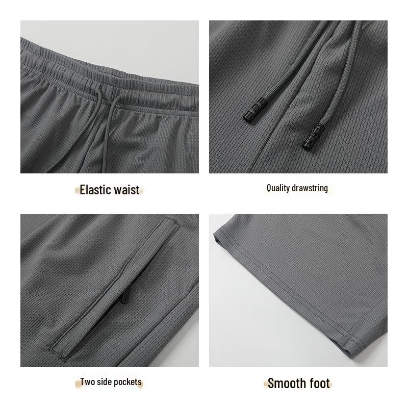 EASTERN CAMEL Men's Ice Silk Casual Shorts