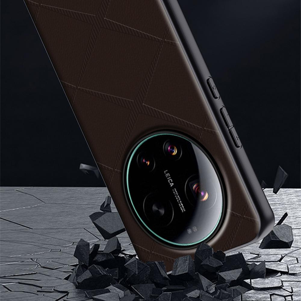 For Xiaomi 17 Ultra 5G Case X-Patterned TPU PU Leather PC Anti-Drop Phone Cover