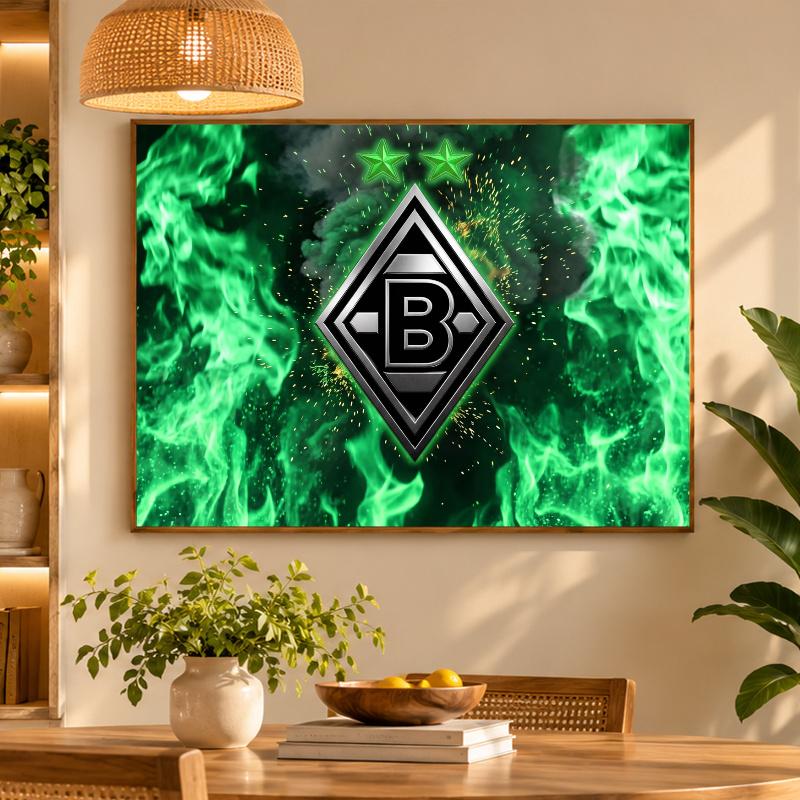 5D Diamond Painting Borussia Mönchengladbach DIY Full Drill Diamond Art Kit Home Decoration