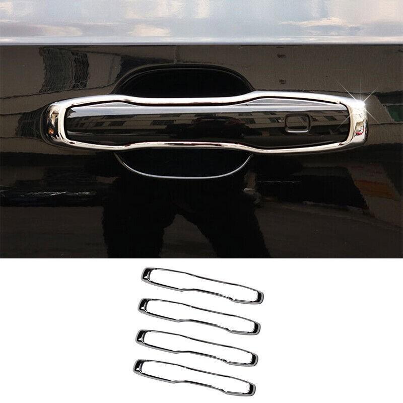 ABS Chrome Car Door Handles Cover Trim Decor 4PCS Fit For Volvo XC90 2016-2023