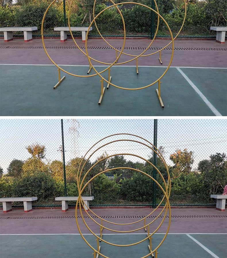 Round Wrought Iron Wedding Arch Decoration Frame