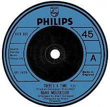 

7inch Record NANA MOUSKOURI - There s A Time 6176002 Philips 1979 UK Pop Used