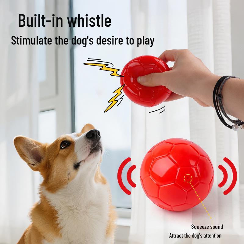 Squeaky Durable Chew Ball Dog Toy for Corgi Puppies