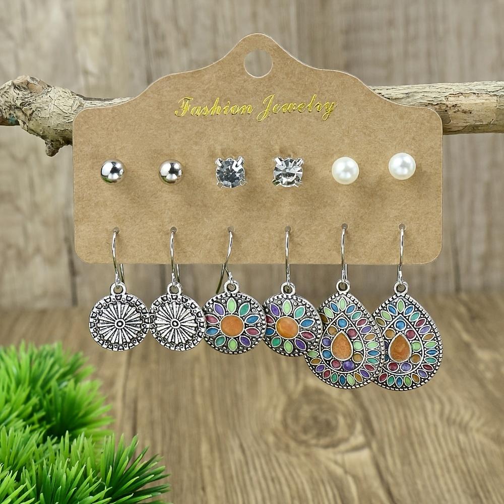 Bohemian Fashion Earring Sets For Women Irregular Geometric Shape Leaf Shell Decoration Gifts Wedding