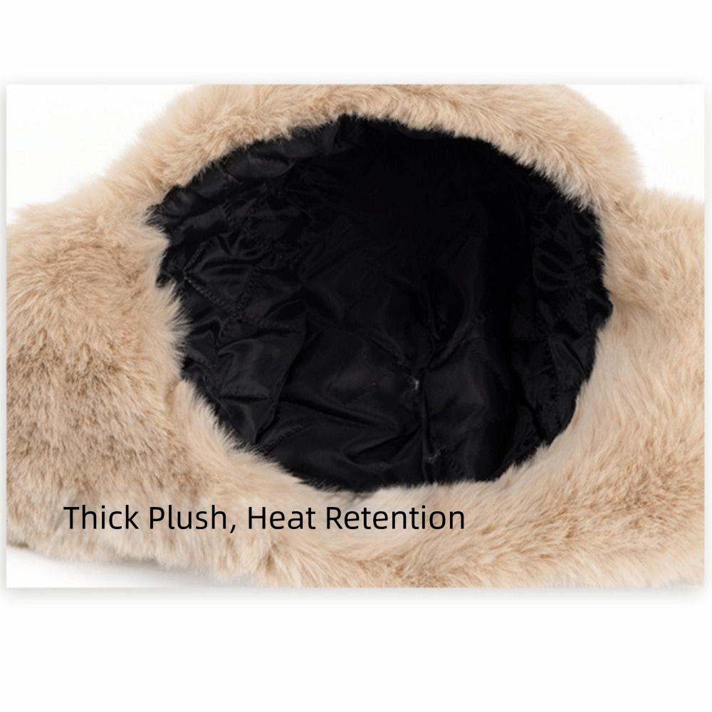 Windproof Warm Ski Hat Beanie Caps Plush Hat Soft Winter Pilot Hat Winter