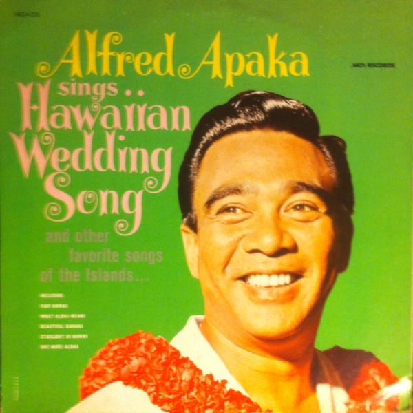 

Виниловая пластинка ALFRED APAKA The Hawaiian Wedding Song MCA230 MCA Records 1973 США Мировая музыка Б/у
