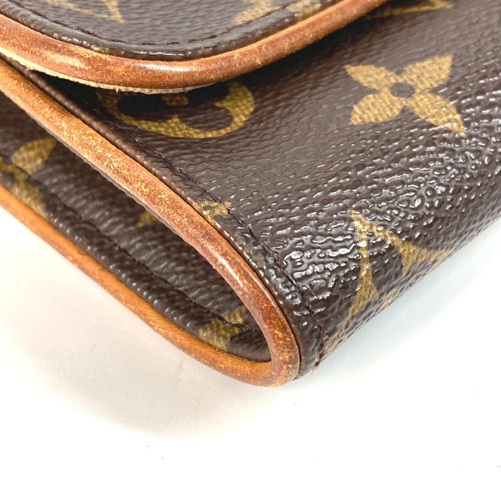 Louis Vuitton M51854 Monogram Pochette Twin PM Crossbody Shoulder Bag