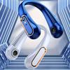Portable Wearable Bladeless Neck Fan - 5 Wind Speeds, Digital Display, Rechargeable Lithium Battery, and ABS Material for Indoor and Outdoor Use