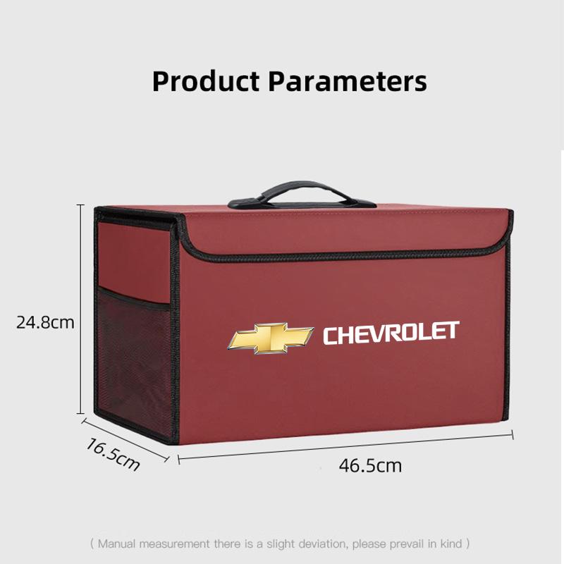 Kožená úložná krabice do kufru auta Organizér do interiéru vozu Příslušenství Pro Chevrolet Corvette Montana TrailBlazer Silverado Traverse
