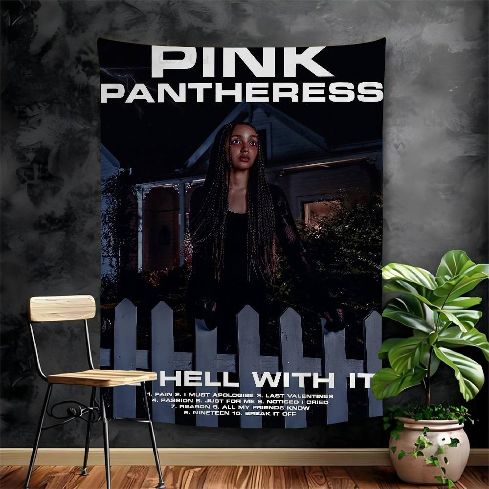 

Singer Pink PPantheress Printed Large Wall Tapestry Hanging Tarot Hippie Wall Rugs Dorm Cheap Hippie Wall Hanging 74x94cm(29x37in)