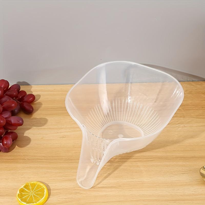 

1 шт. Многофункциональная прозрачная корзина-дуршлаг - Креативная пластиковая корзина для мытья овощей с разделением сухого и мокрого, корзина для фруктов, миска для смешивания 1pc