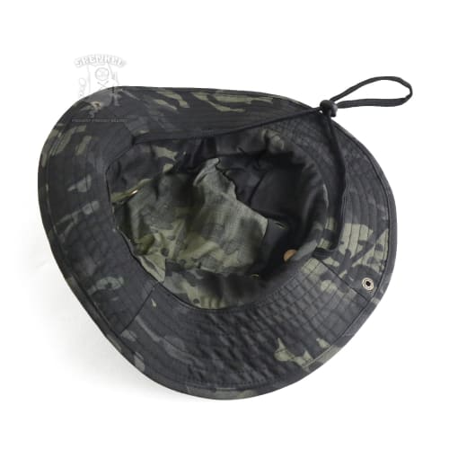 SHENKEL Boonie Hat, 2-Way, Multicam Black, Airsoft/Airsoft Hat, hat-001mcb