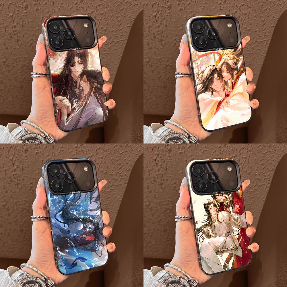 H-Heaven C-Cartoon Officials Blessing For iPhone 17,16,15,14,13,12,11,Pro,Max,Plus,E,SE4,Air,Mini Black Phone Case IMD Box