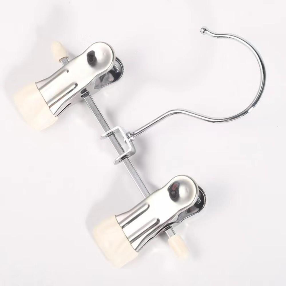 30pcs Double Clip Clothes Drying Hanger 360° Rotatable Storage Clips Pants Hanger  Laundry Hanger