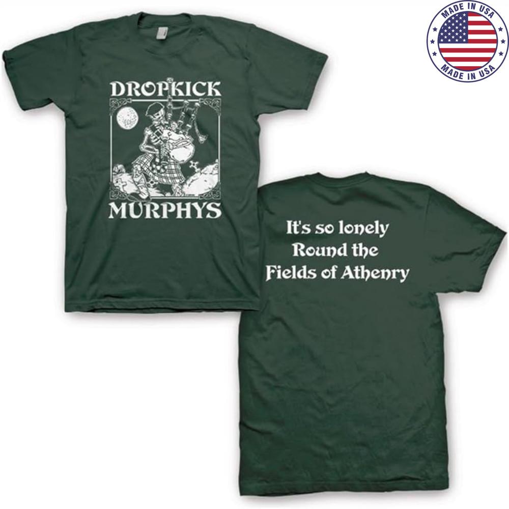 Dropkick Murphys Skelly Piper TShirt Hunter Green All Sizes Unisex T-Shirt L