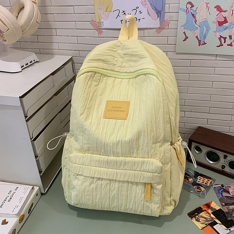Schoolbag Korean version ins schoolbag for female high school students, versatile high-value large-capacity backpack for junior high school students
