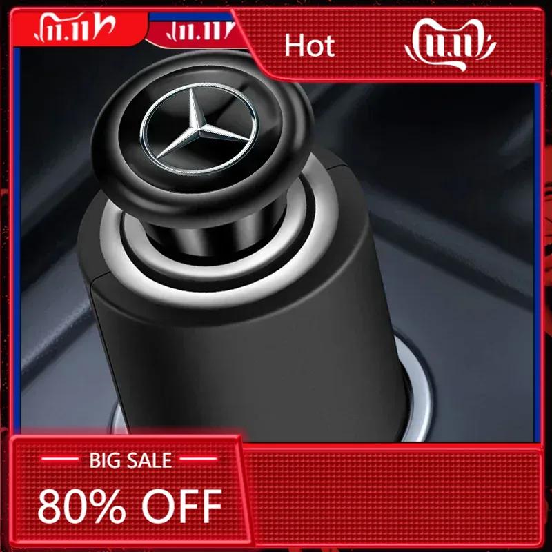 C200 E200 2025 New For Mercedes Benz 12V Metal Universal Auto Car Windproof Flameless Cigarette Lighter Power Socket For Mercede