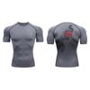 Blossom Print Short Sleeve Compression Shirts for Men Summer Athletic Quick Dry T-shirts Gym Workout Running Tees Sporty Tops