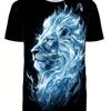 Herren Mode 3D Gedrucktes Herren T-Shirt Rundhals Kurzarm Trendige Streetwear