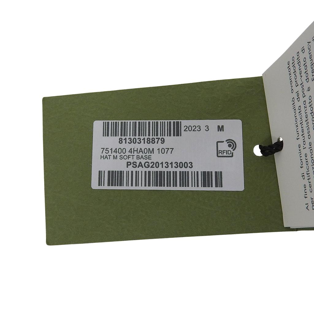 Pristine GUCCI Cap Black Cotton Mens 751400 Used