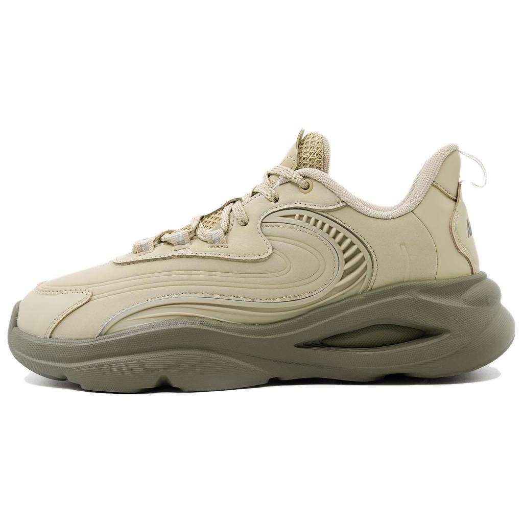 Anta Chao Bai Max Fashion Trend Comfortable Versatile Non-Slip Wear-Resistant Low-Top Casual Shoes Men Casual Shoes Khaki 112518841R-1