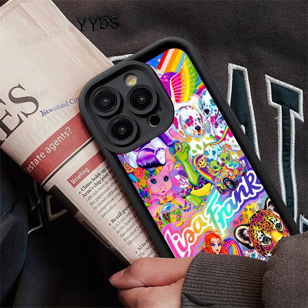 Lisa Frank Art Phone Case For IPhone 17 16 15 14 Plus 13 12 11 Pro Max Silicone Cover