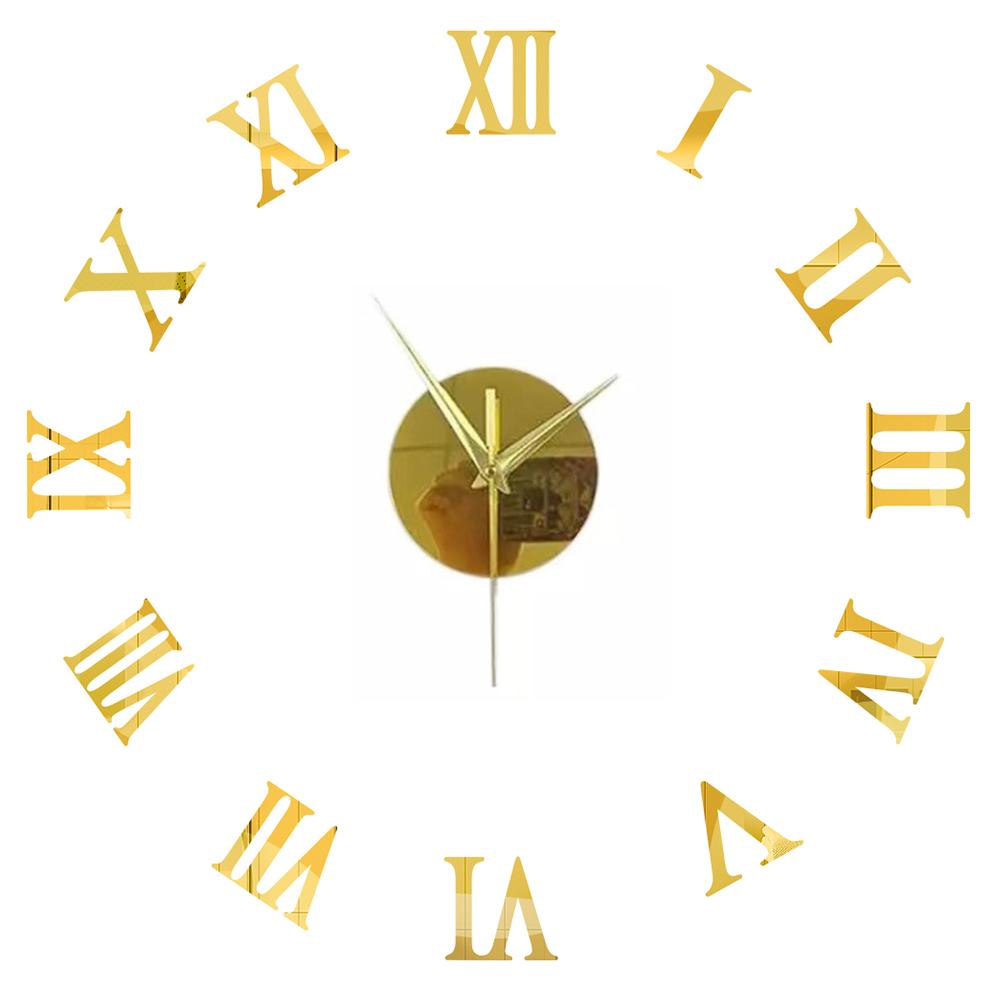 3D Wall Clock DIY Mirror Wall Stickers Home Decor Quartz Needle Watch Living Room Removable Art Decal Sticker Reloj De Pared Hot