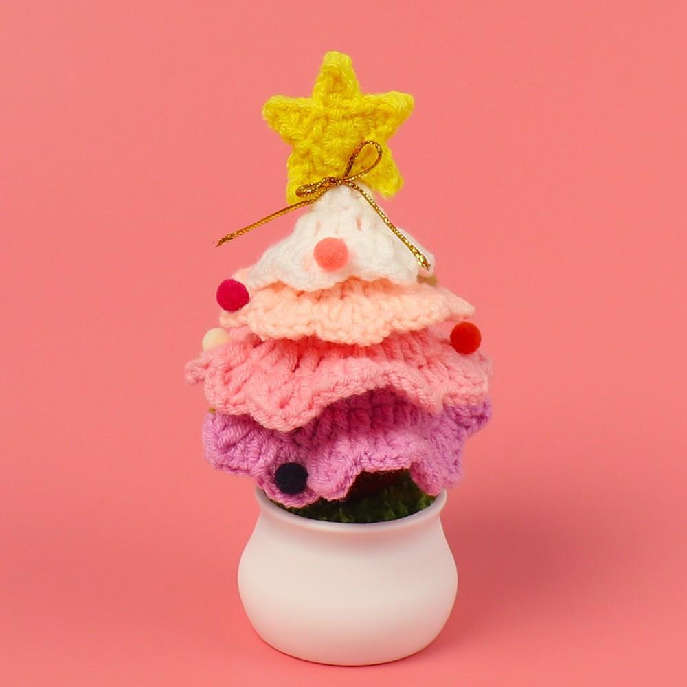 Hand-Knitted Wool Fake Flowers Set: Sunflower, Carnation, Tulip - Desktop Decor, Teacher/Student Gift, Everlasting Bouquet