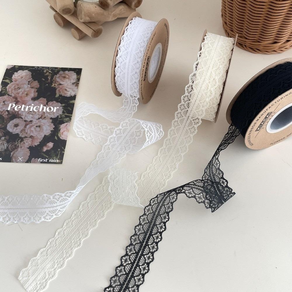 Soft Texture Lace Webbing Cut Out Lace Flower Bow Ribbon New Gift Decorative Ribbon Gift Wrapping