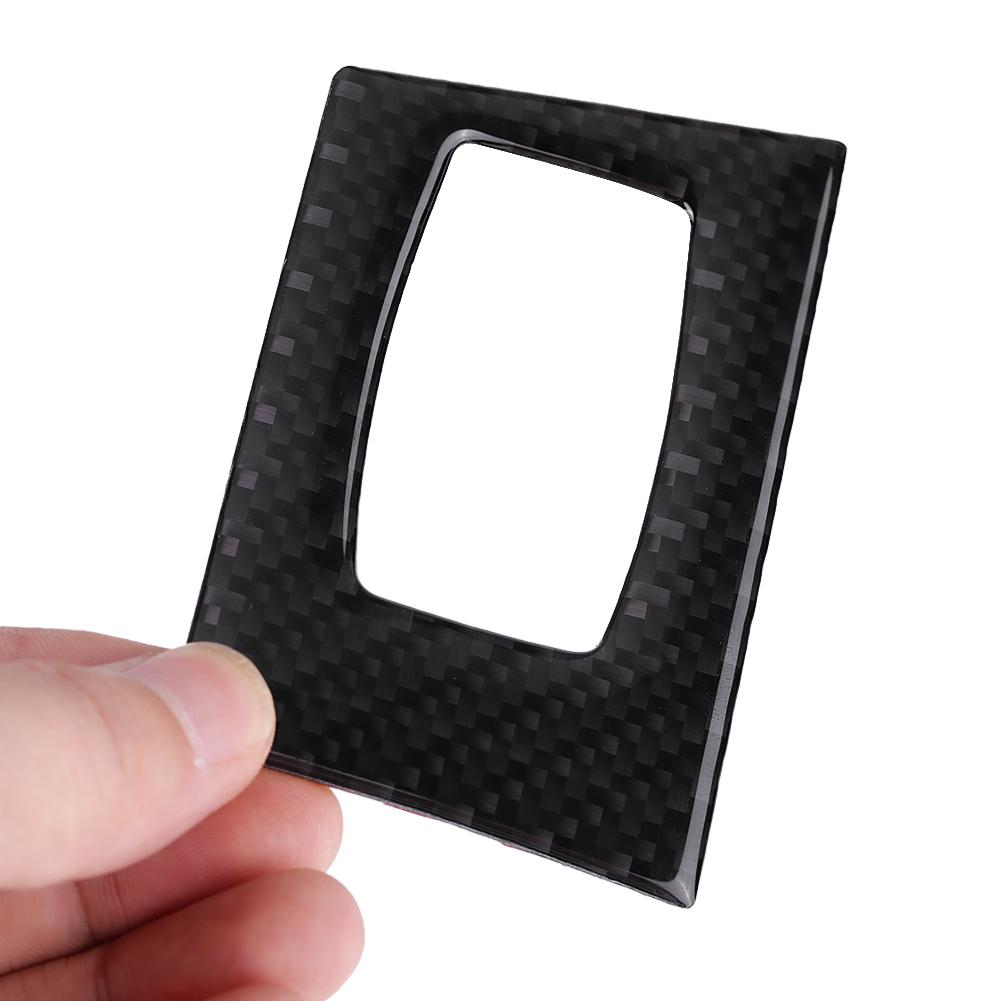Carbon Fiber LHD Car Interior Key Hole Frame Cover Trim Accessory for BMW E90 E92 3 Series