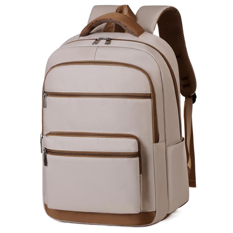 Schoolbag Large Capacity Portable 11.1 Inch Computer Bag Male and Female College Students School Bag Solid Color Business Travel Commuter Backpack