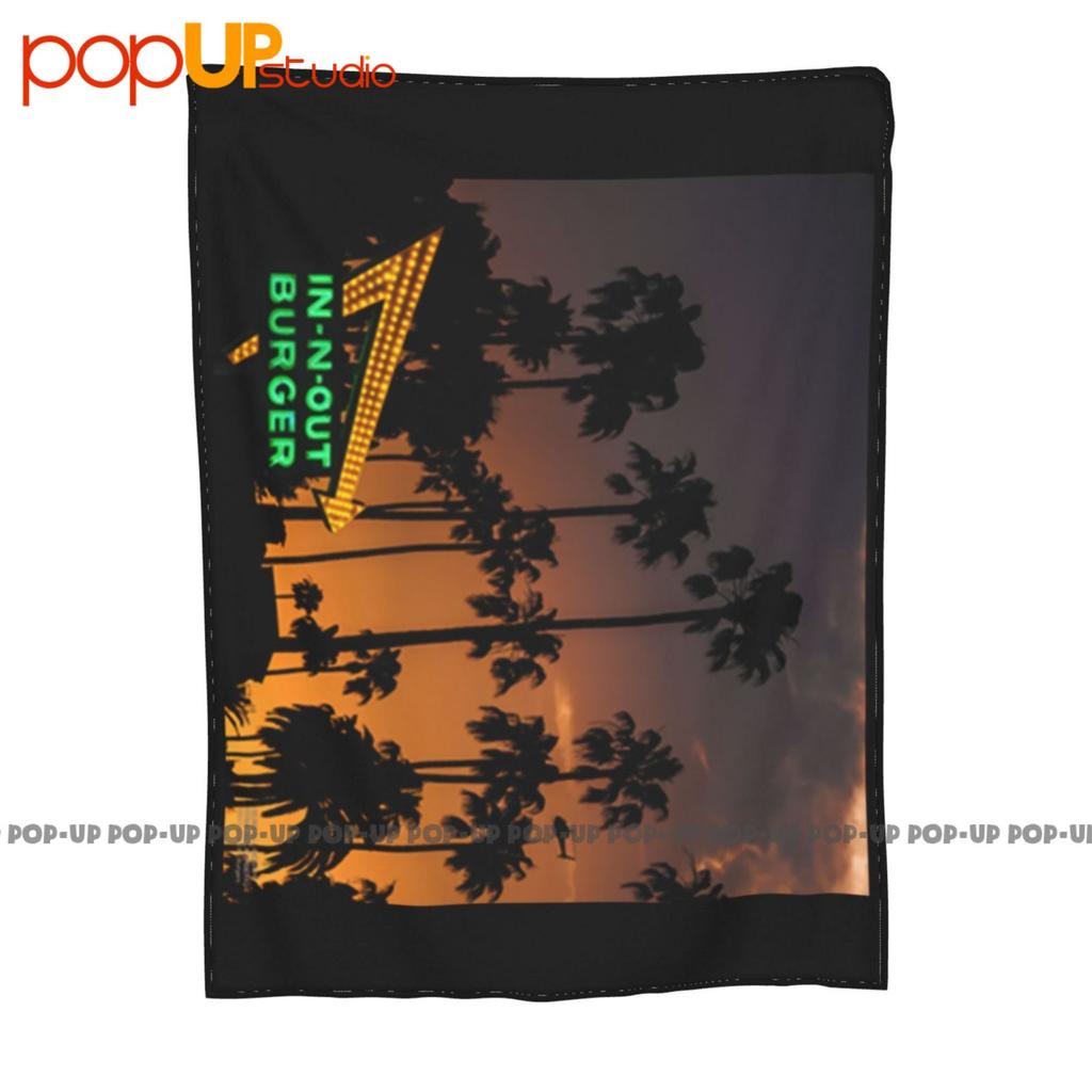 In-N-Out Burgers California Sunsets & Palm Trees Ultra-Soft Blanket Quilt Winter Sofa Cover Bed Covers
