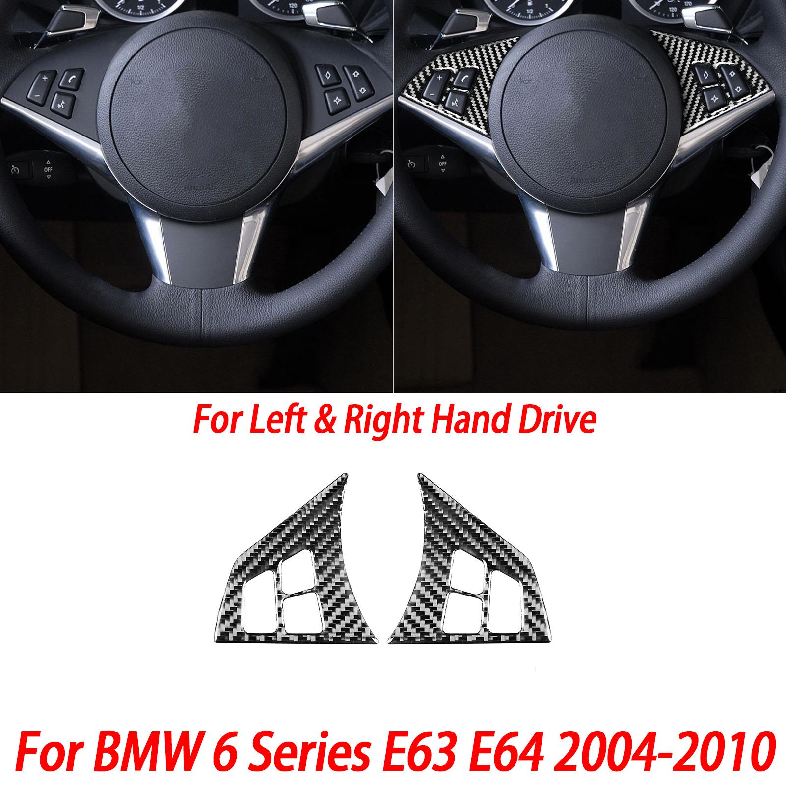 Carbon Fiber Navigation Radio Shift Window Lift Panel Car Accessories Trim Stickers For BMW 6 Series E63 E64 M6 2004-2010 Black Carbon