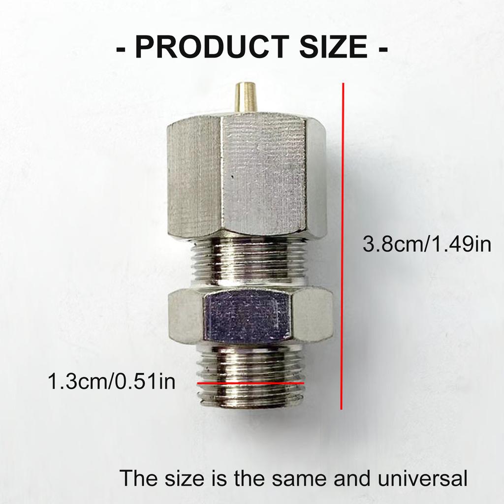 Boiler Water Level Gauge Glass Tube Assembly Boiler Gauge Glass Adapter Copper 3/8inch Water Gauge Fitting Enduring