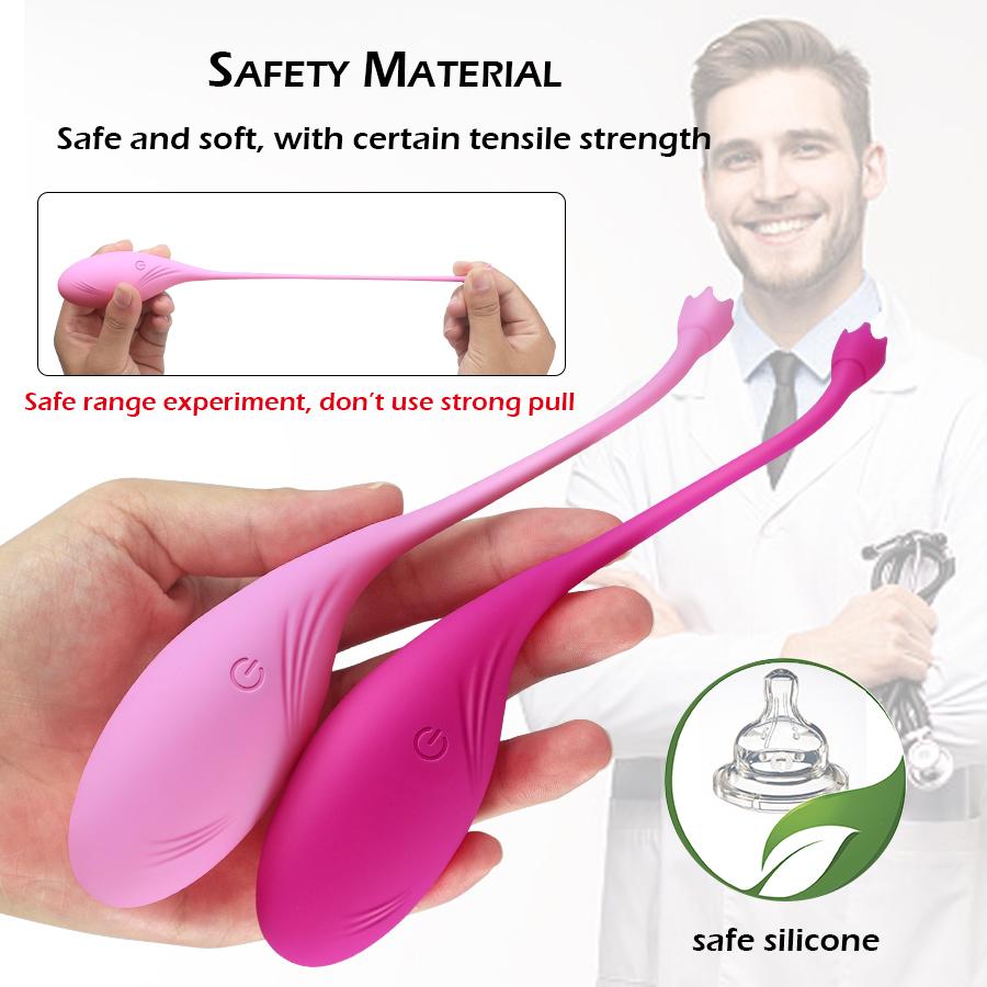 Remote Control Tight Exercise Vibrating Egg 10 Speeds G Spot Clit Vibrator Ball for Woman Vaginal Stimulate Adult Sex Toys Female Masturbation