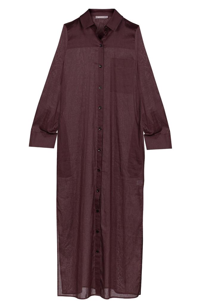 Lniana sukienka koszulowa NOKAYA (104997)