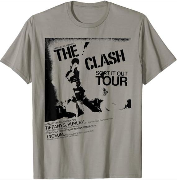 Vtg The Clash Band Sort It Out Tour T-shirt, Size S-4XL
