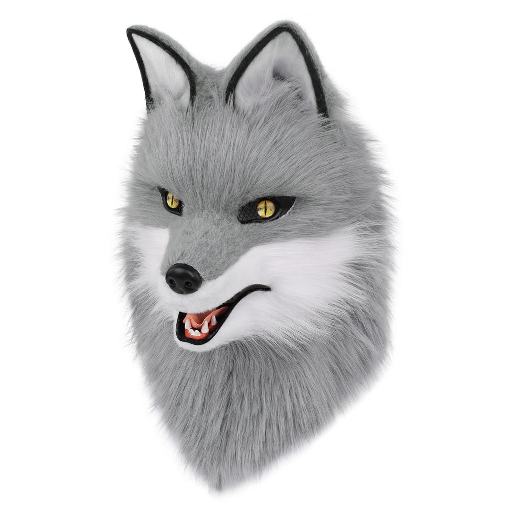 Stuffed animal canine fox mask headgear full head animal head animal head cosplay costume