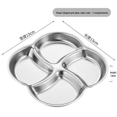Gannian Thickened Stainless Steel Divided Sauce Dish
