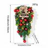 Christmas Decoration Balls Hung Upside Down, Creative Scene Setup, Decorative Bows, Vine Strips, Door Hanging Tree Ornaments