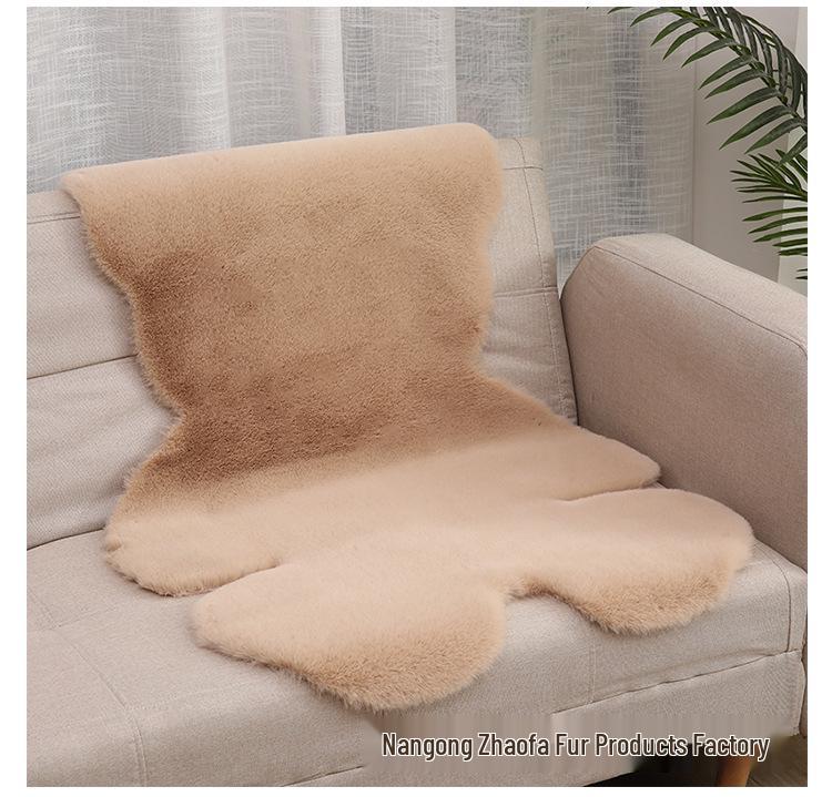 Inspired Faux Rabbit Fur Bear Rug - Plush Decorative Rug for Bedroom or Kids’ Room