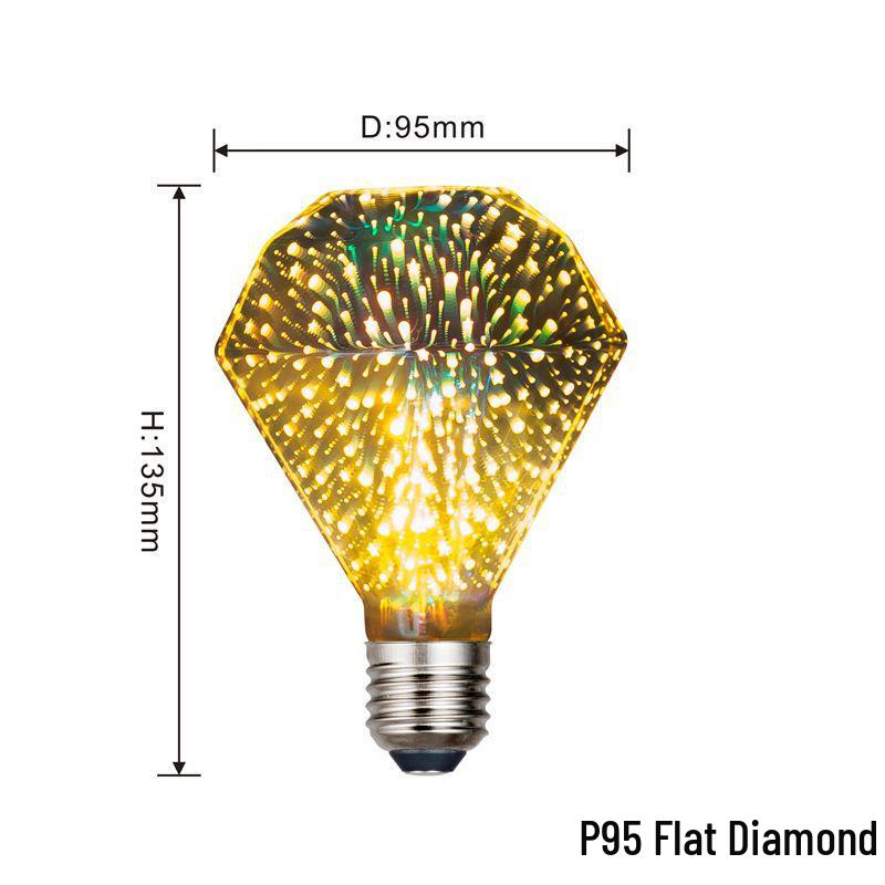 

3D Фейерверк Эдисон Светодиодный Звездное Небо Свет: Креативное семицветное атмосферное украшение. Seven-Color