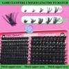 100D+200D Density False Eyelashes High Simulation Fluffy Eyelash Extension  for Women