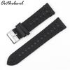 Available Porous Genuine Leather Watch Strap, Quick Release, Brown Cracked Pattern, Sizes: 18mm, 20mm, 22mm, 24mm.