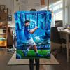 SSC Napoli Print FlAannel Blanket, High quality Comfortable for All Seasons, Home Decor, Warmth and Comfort