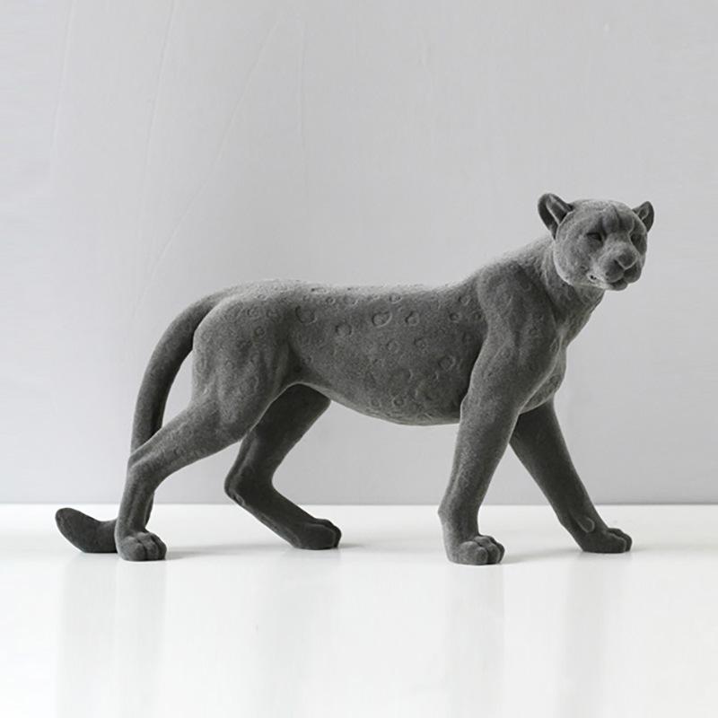 Elegant Leopard Figurine for Home or Office Decor